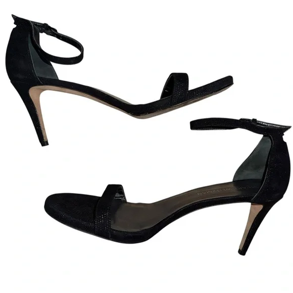 Stuart Weitzman NUDISTSONG Stiletto Heels – BlackSize 11